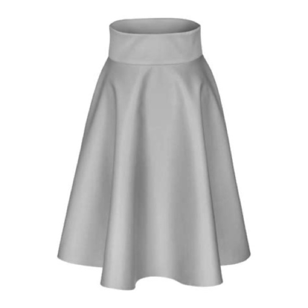 By Together “Stella” Satin Skirt-Silver